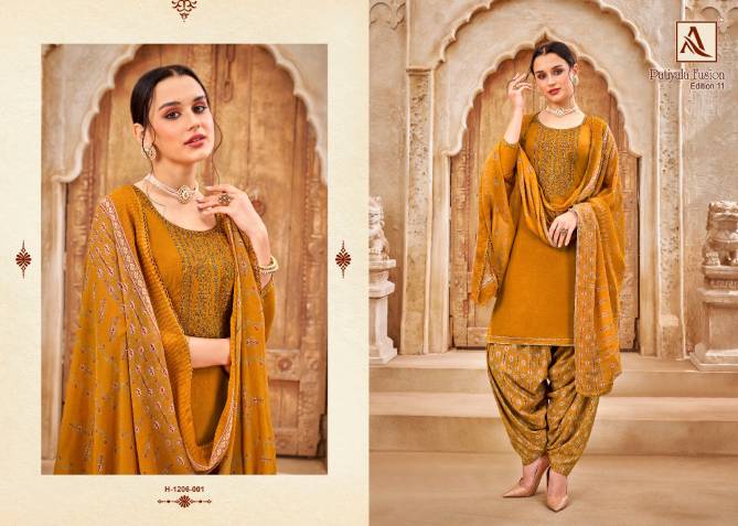 Alok Patiyala Fusion 10 Ethnic Wear Punjabi Dress Material Catalog